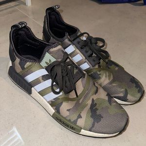 NMD R1 Camo Adidas Sneakers Great Condition SZ 12